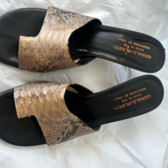 Donald J. Pliner Snake Skin Sandals - Picture 4 of 16